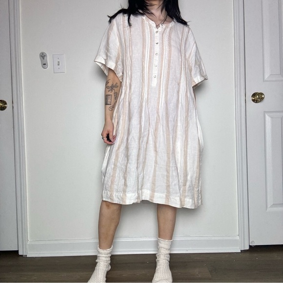 Faherty Dresses & Skirts - Faherty Gemina Stripe Linen Dress XXL